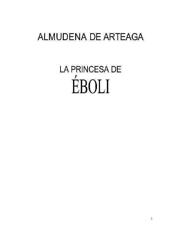 Portada de La princesa Éboli